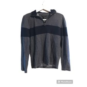 Banana Republic Men's Medium  Long Sleeve Zip Up Pull Over Sweater‎
